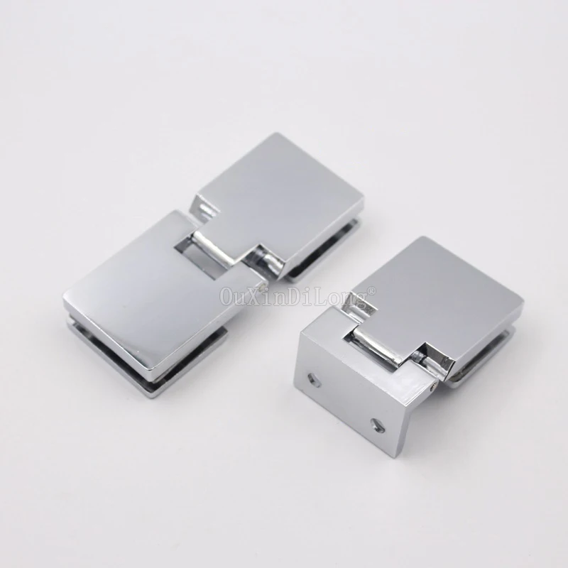 

2PCS Cabinet Wall to Glass/ Cupboard Glass to Glass Door Hinges Pivot Clamp Fit 5-8mm Thickness Glass Hinge Clip GF35