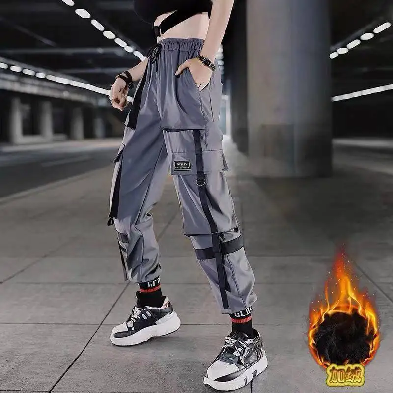Pantalones de estilo Hip Hop Rap para mujer, pantalón informal, clásico, de  longitud completa, 2019|Pantalones y pantalones capri| - AliExpress