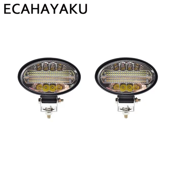 

ECAHAYAKU 144W LED Work Light Bar Amber 5.5 inch Led Fog Light for Off road 4x4 4WD SUV ATV Tractor Truck Driving Lamp 12V 2pcs