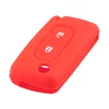 Cover chiave telecomando per Peugeot 207 307 308 407 408 Per Citroen C3 C4 C4L c5 C6 - KEYYOU 2 Pulsante Molle Del Silicone Protettiva Della Copertura di Caso Per Peugeot 207 307