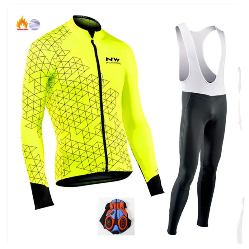 

2020 Winter Hot Wool Cycling Suit, Men Cycling Suit, Outdoor Sportswear, MTB Bike Bike Uniform Cycling Kit Triathlon Sky