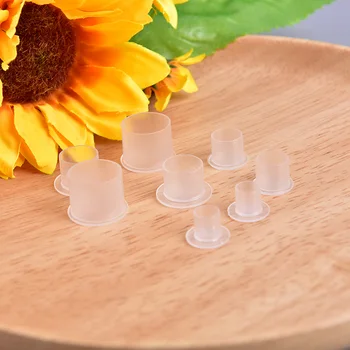 

1000pcs White Clear Self Standing Tattoo Ink Cup Cap Steady Tattoo Ink Cups