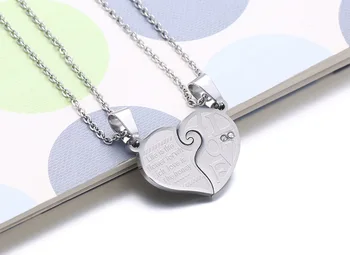 

FNL PE19 silver new heart woman Pendant hip necklace hot sell popular single Korean simplicity shape lover gift