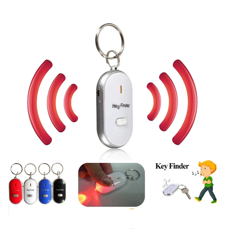 LED Light Torch Remote Sound Control Lost Key Finder Locator Keychain Mini old age anti - loss device Alarm Locator Track