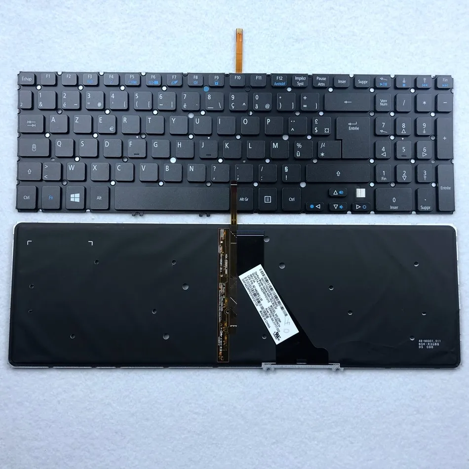 Клавиатура с французской подсветкой для Acer Aspire V5 V5-531 V5-531G V5-551 V5-551G V5-571G V5-571P V5-571PG