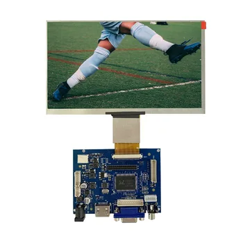

7inch Monitor Screen Kit 1024x600 Plug And Play Remote Control USB Mini Computer IPS Driver Board HDMI VGA 2AV For Raspberry Pi