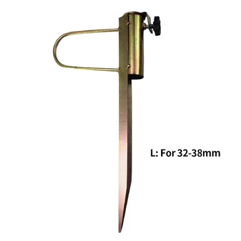 

For Soil Sand Outdoor Parasol Home Garden Beach Stable Umbrella Base Easy Setup Portable Patio Steel Pole Holder Ground Insert