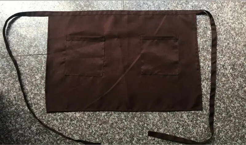 2020 Creative Universal Unisex Apron Short Waist Apron Kitchen Cooking Women Men Bar Aprons with Pocket for Chef Waiter Waitress