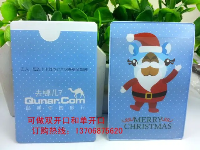 

Color Card Holder PVC Advertisement Member IC Card Card Holder Bank Card Holder to Railway Figure
