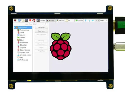 RPi 5 0 дюймовый 16 7 M TFT LCD HD HDMI емкостный сенсорный экран для Win7/Win8/Win10 LINUX Android USB CTP