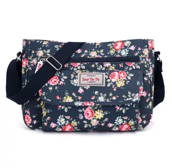 

YILUNXI Summer new style flowers women's crossbody bag Quality nylon one shoulder bag for woman Leisure ladies messenger bag