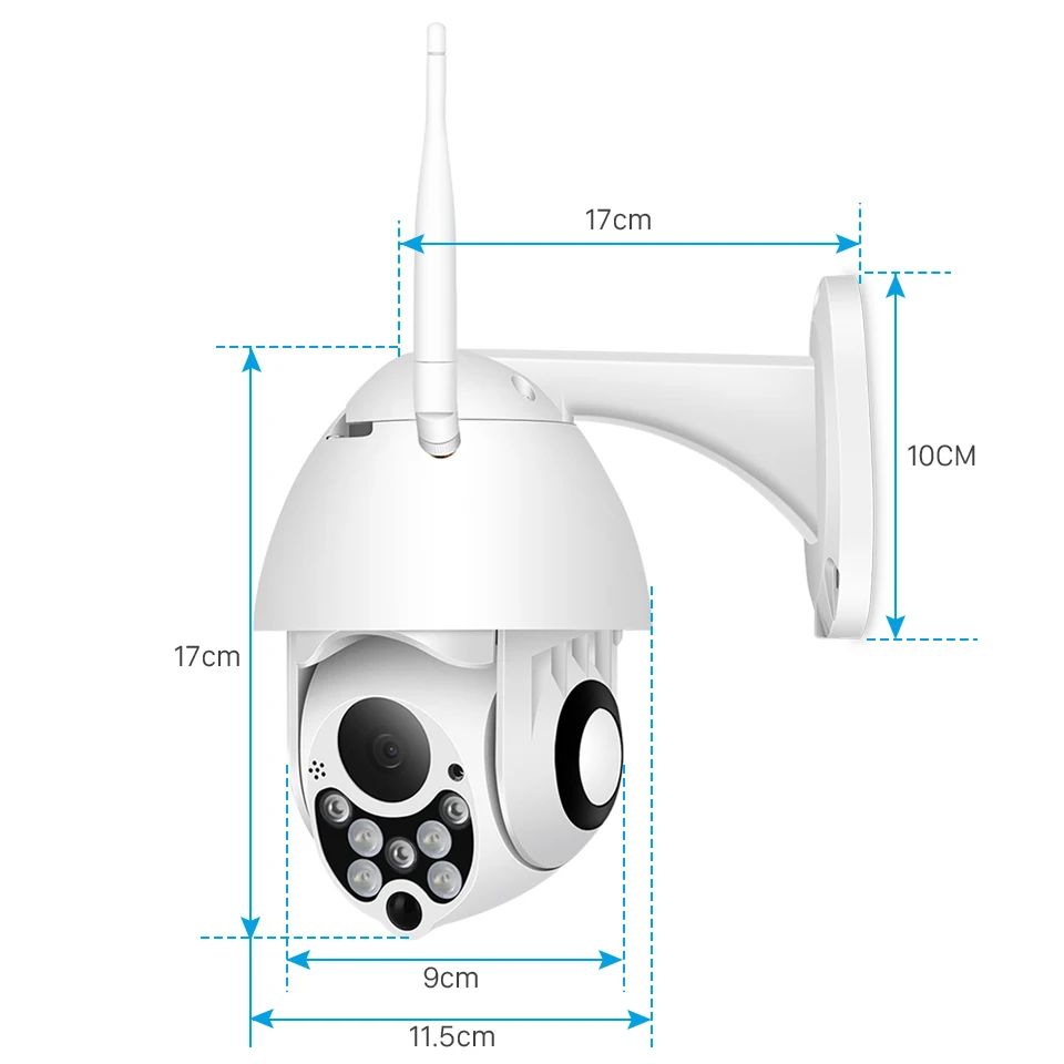 1080P PTZ IP камера Облачное хранилище беспроводная wifi камера наружная безопасность скорость купольная камера видеонаблюдения P2P 4X цифровой зум монитор