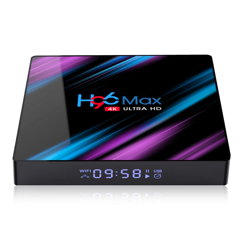 H96 MAX RK3318 Smart Android 9,0 tv Box 4 ГБ 32 ГБ 64 Гб медиаплеер 4K голосовой помощник Google Netflix Youtube H96MAX 2GB16GB