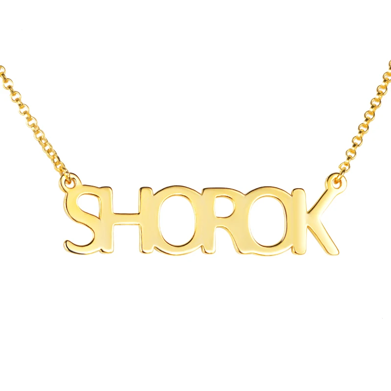 

Strollgirl 925 sterling silver Personalized customization custom name chain engrave text necklace for Women fashion Jewelry gift