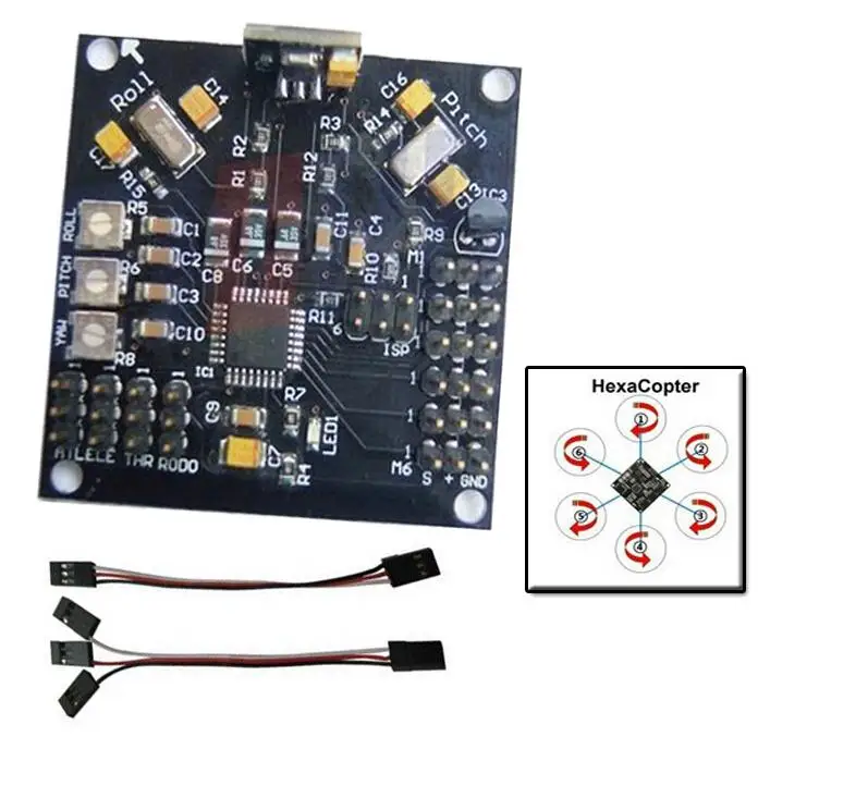 

Hot Electronic Accessory KKMulticopter V2.3 Circuit Board D2212 920KV Brushless Motor 30A ESC Propeller for UFO Heli F14711-E
