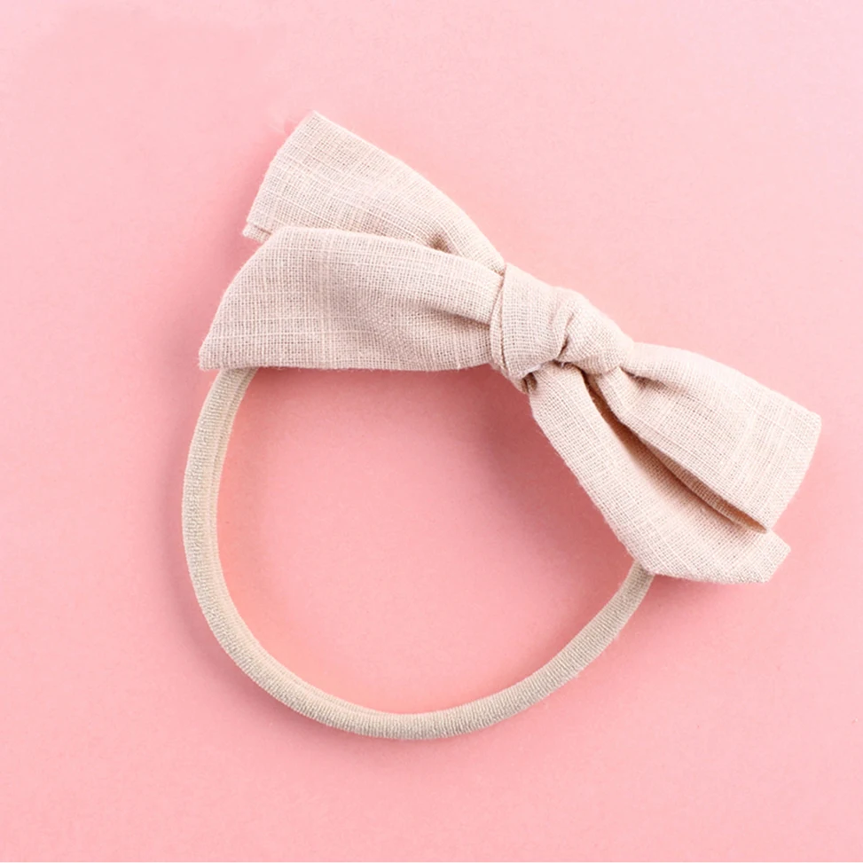 50 шт.; нейлоновая повязка на голову для девочек; банты для волос; эластичная повязка на голову с бантом для детей; аксессуары для волос для малышей; головные уборы;