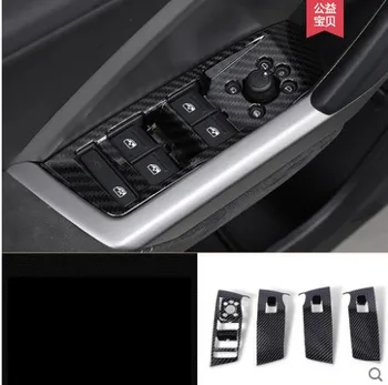 

For AUDI Q3 (F3)2018 2019 2020 Car Sticker Door Window Glass Switch Button Panel Lift Handrail Trim Frame 4pcs