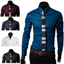 1 шт. новые модные популярные клетчатые Топы с длинным рукавом, модные облегающие хлопковые повседневные мужские удобные мягкие топы в клетку