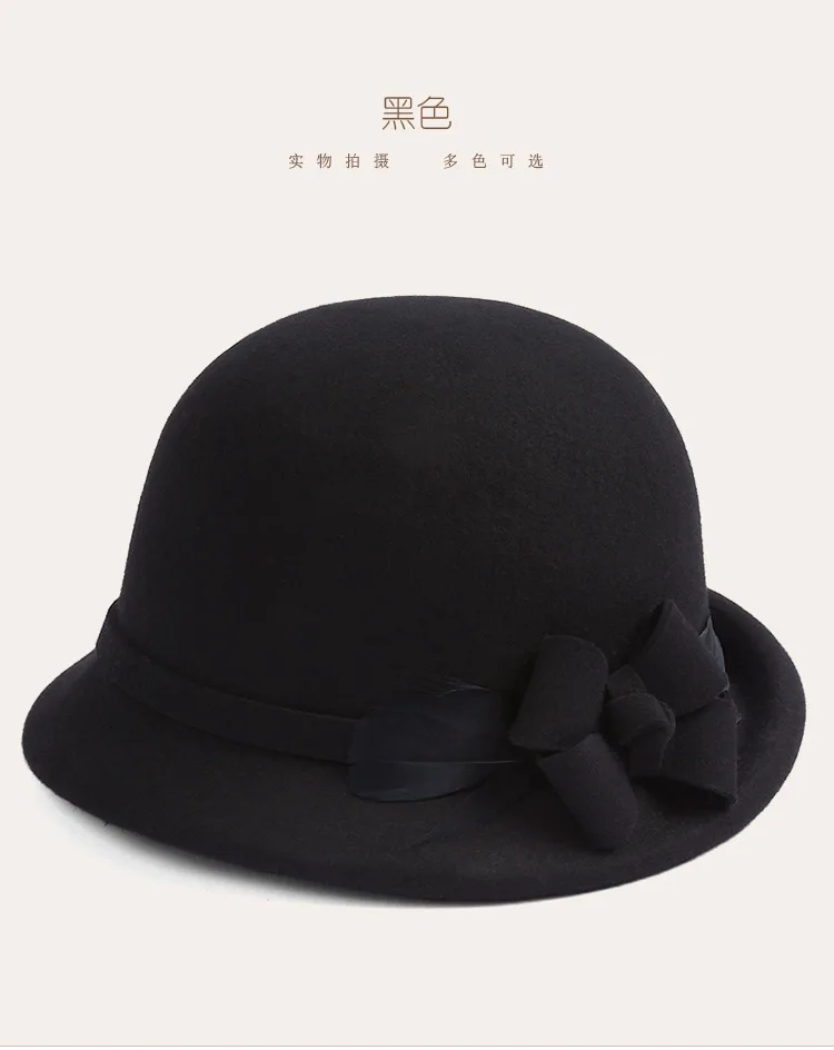 Австралийские шерстяные шапки женские зимние вечерние шляпы высшего класса Fedora женские модные шерстяные шляпы