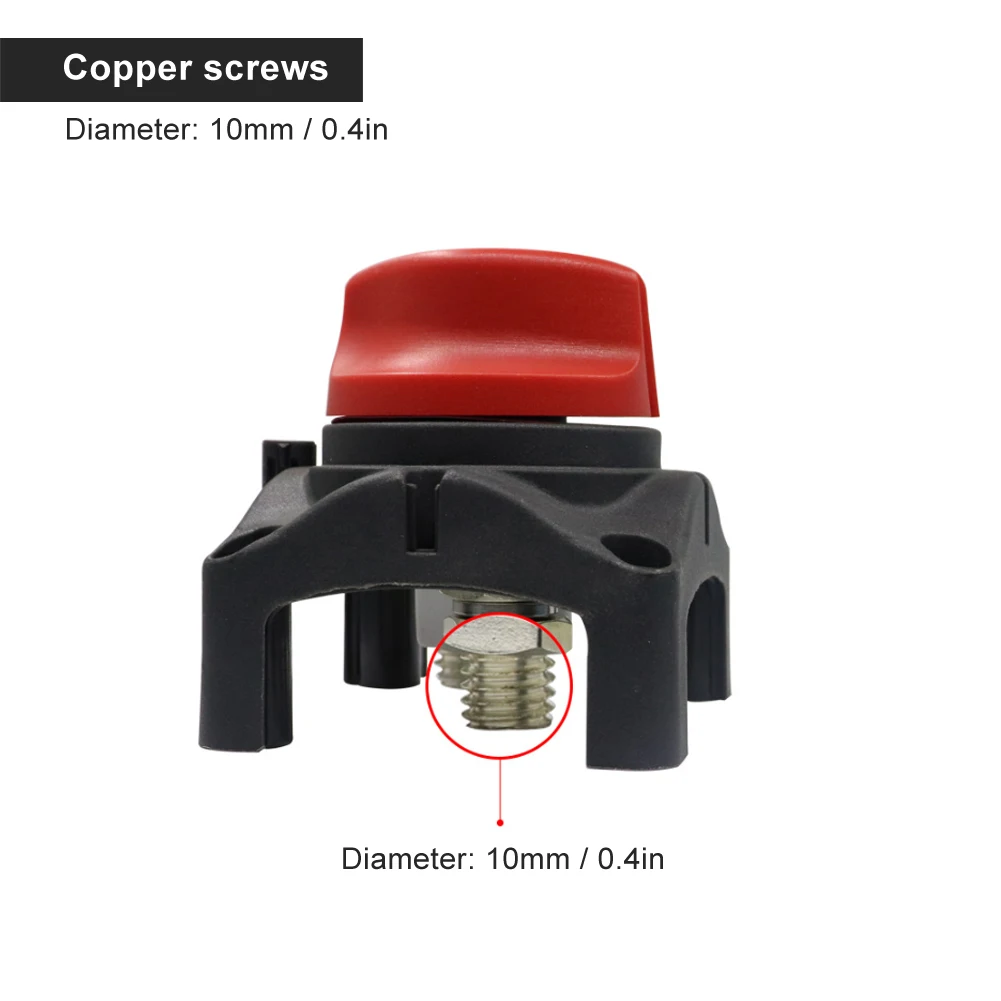 Interrupteur D'Arrêt 12V 600A Isolateur De Puissance De Batterie