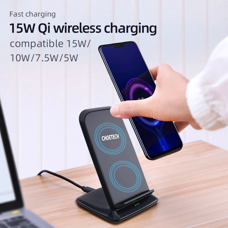 CHOETECH 15 Вт Qi Беспроводное зарядное устройство для LG V30+ V35 V40 V50 G7 G8 быстрое зарядное устройство для samsung S9+ Note 8 S8+ S7 S6 Edge+ зарядное устройство