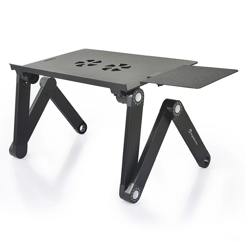 Tanie Regulowane aluminiowe biurko na laptopa składany stół komputerowy stojak na