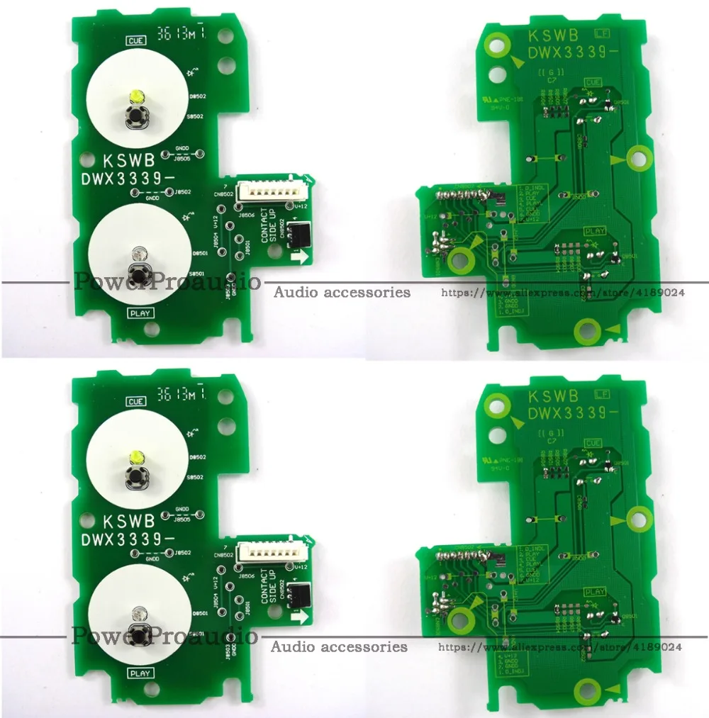 4 Pz/Lotto Giocare A Circuito Stampato Pcb - Dwx 3339 Dwx3339 Per Pioneer Cdj 2000 Nexus Versione Verde