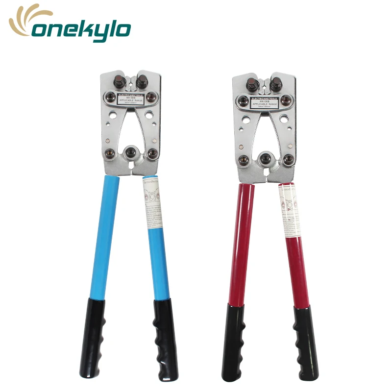 

HX-50B Wire Terminal Crimping Tool 6-50mm2 Cable Lug Crimper Cu/Al Terminal Ratchet Electrician Plier (AWG10-1/10)