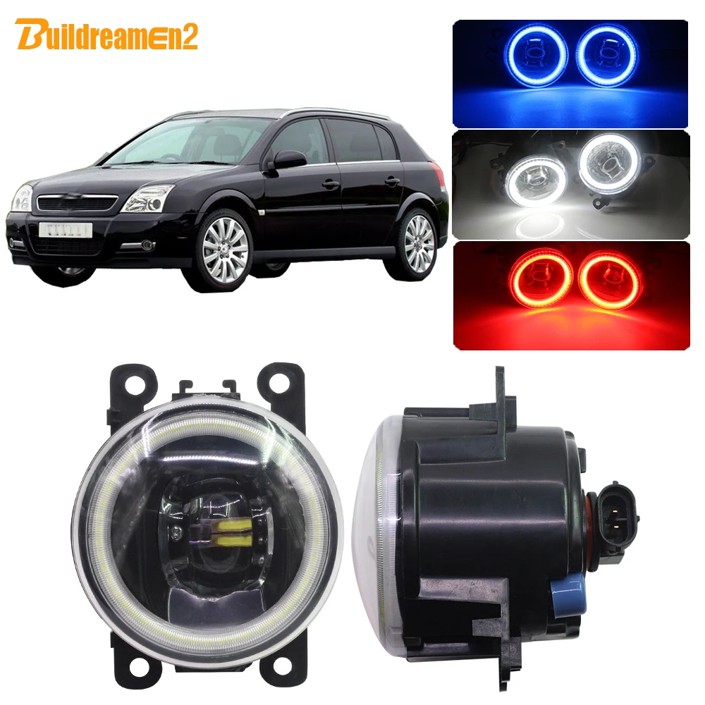 

Buildreamen2 Car H11 LED Bulb 4000LM Fog Light Lens Angel Eye Daytime Running Light DRL 12V For Opel Signum Hatchback 2003-2015