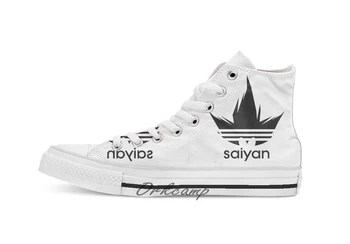 

Saiyan Custom Casual High Top lace-up Canvas shoes sneakers Drop shipping