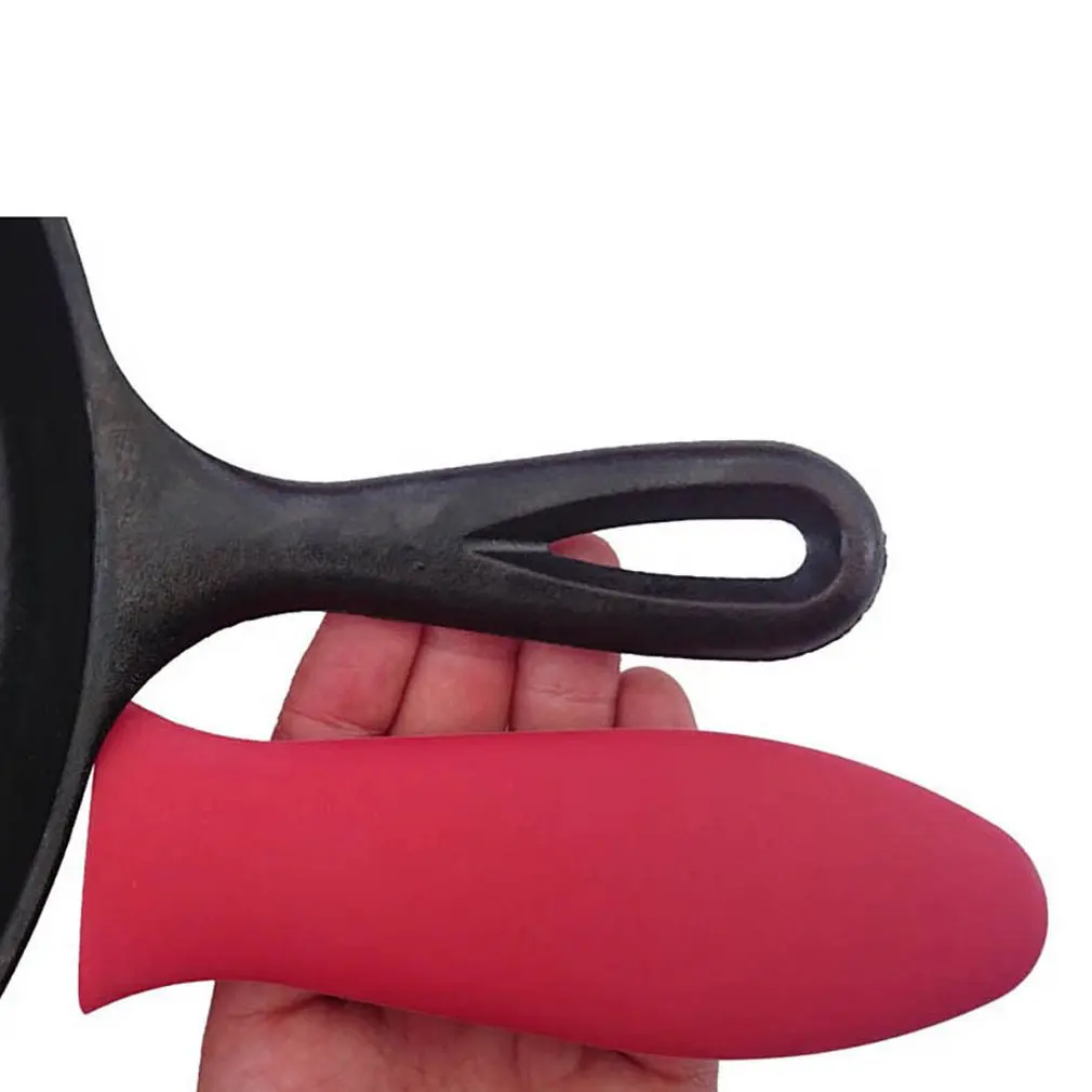 Potholder ручка противоскользящая ручка высокотемпературное сопротивление сковородки анти-ожога крышка Potholder силиконовые кухонные принадлежности