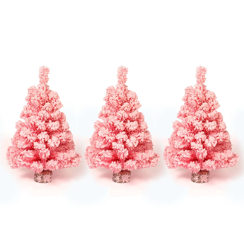 

Decorative Artificial Mini Pink Christmas Tree Ornaments Holiday Party Supplies navidad 2019 decoraciones para el hogar home