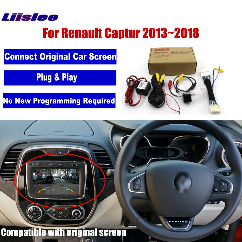 Автомобильная камера заднего вида для Renault Captur 2013 2014 2015 2016 2017 2018 оригинальный