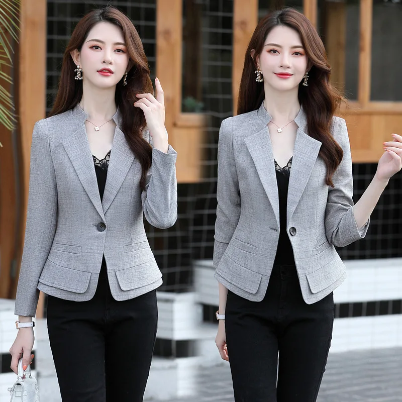 

[9z18908] 2019 Autumn New Style Women's Ol Elegant Small Suit Coat