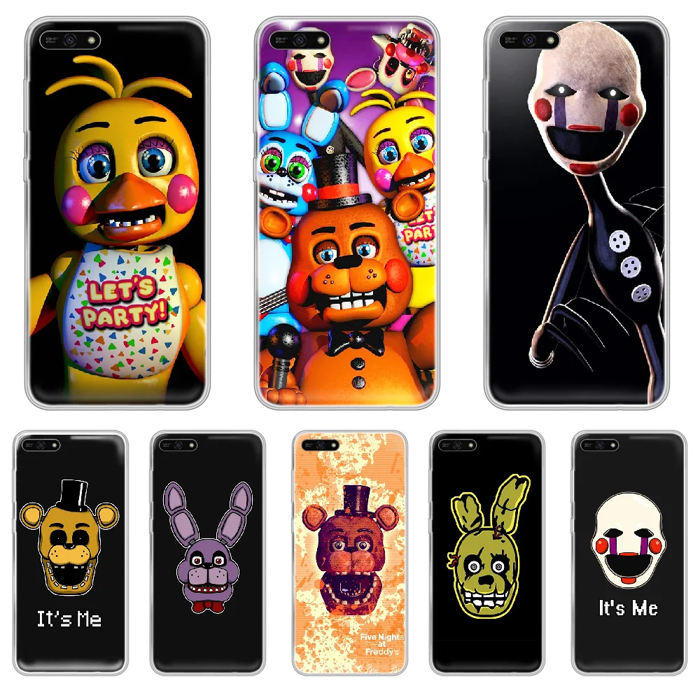 Чехол для телефона game Five Nights at Freddy's чехол HUAWEI honor mate 7A 8S 8X 9 9X 10 20 30 pro lite Прозрачный