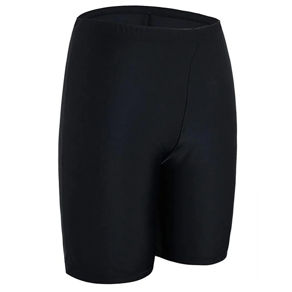 Women Sport Sunscreen Elastic Bathing Bottom Skinny Capris Swim Shorts Trunks Swimming pants 2019 new Brazilian Biquinis Set