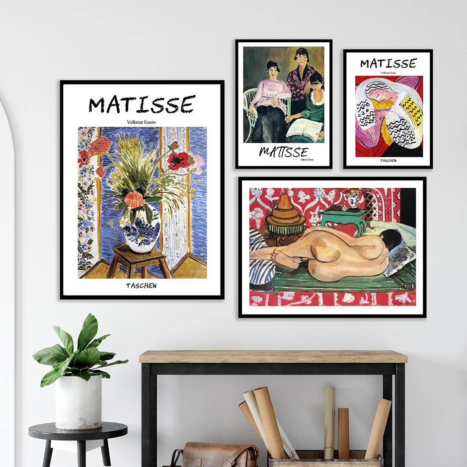 Абстрактная Картина на холсте Matisse винтажная Цветочная ваза женские постеры и