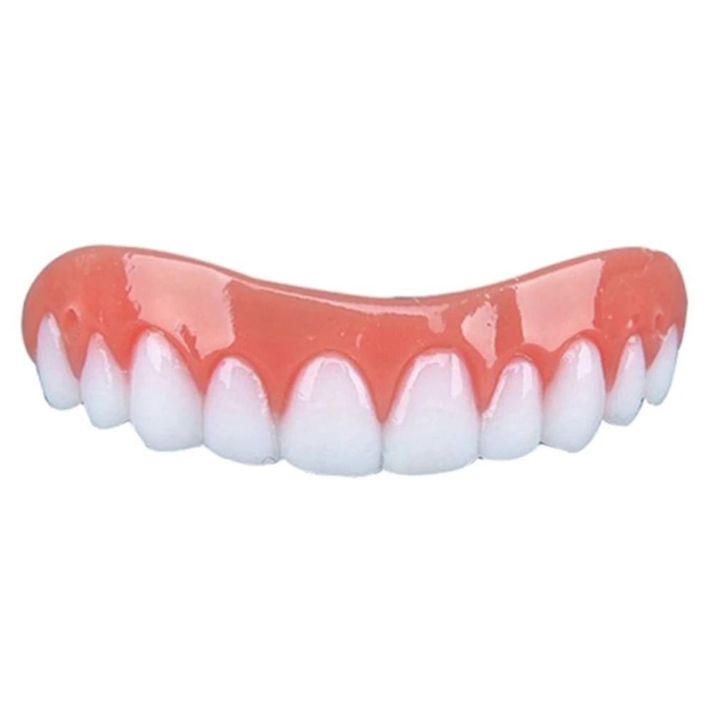 Simulation False Upper Tooth Teeth Whitening Strip Denture Brace Oral Toy 1PCS