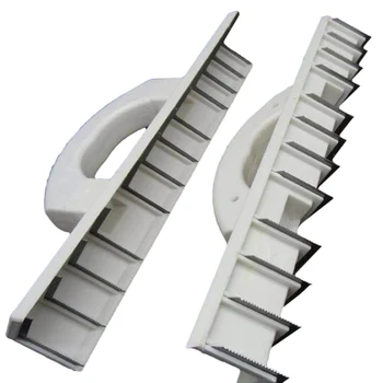 

2 Pcs Yin Yang Planing Sanding Putty Knife with Handle Paint Scraper Blade Wall Plastering Construction Tool