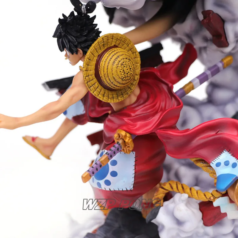 40 см цельное кимоно Битва Ver Обезьяна D Luffy gear 3 Bound Man King Kong пистолет фигурка Коллекционная модель игрушки