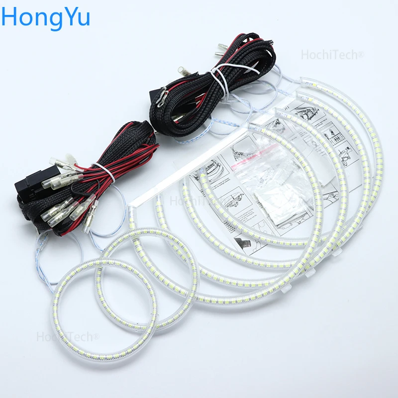 Для Dodge Challenger 2008 2009 2010 2011 2012 2013 Smd комплект светодиодов «глаза ангела» отлично Ультра яркое освещение DRL