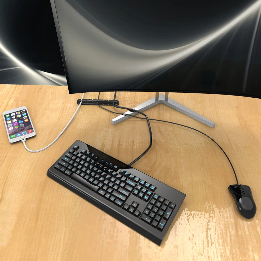 FDBRO держатель силиконовый кабель USB кабель Органайзер гибкий провод моталка управление зажимы держатель для мыши Клавиатура наушники гарнитура