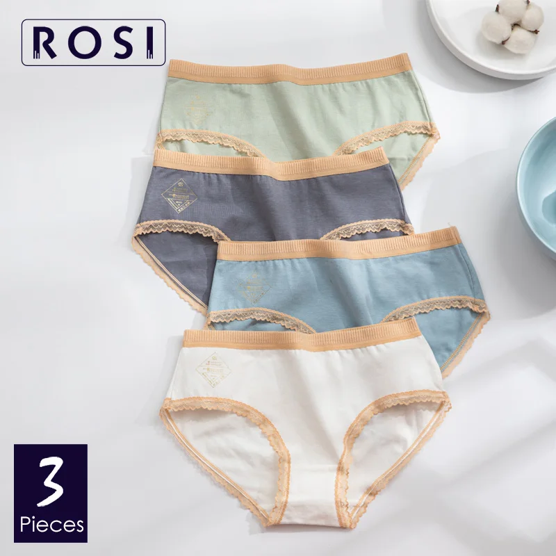 

New Arrival Cotton Seamless Underpants For Women Comfort Lace Briefs Panties Antibacterial Lingerie Female Underwear 3 pcs/lot