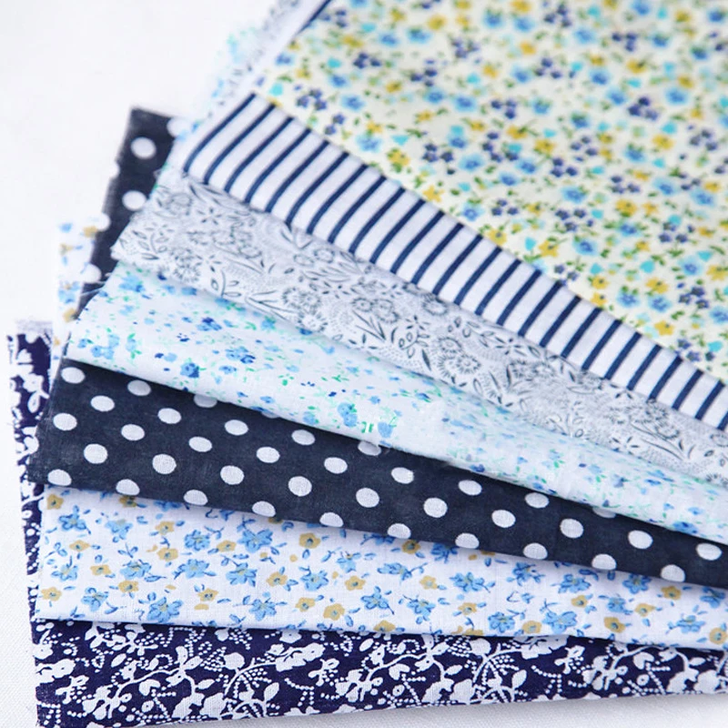 Cotton Fabric 7pcs/set 25cmx25cm for DIY Sewing