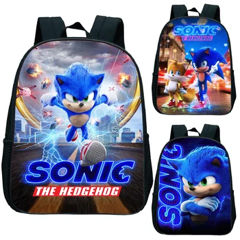 

Cute Kids Sonic Kindergarten Backpack Printed Children School Bags Cool Pattern Child Bookbags Daily Rucksack Start School Gift