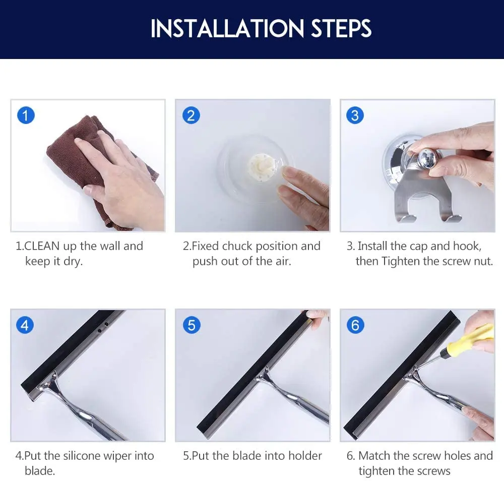 Резиновый скребок стеклоочиститель из нержавеющей стали силиконовые лопатки с