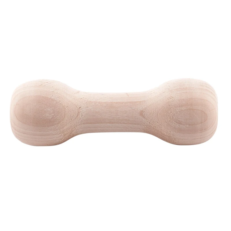 Golden Retriever Wood Dumbbell Dogs Training Chewing Toys K9 Teething Aid Fetch