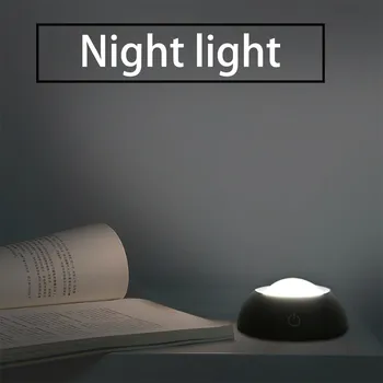 

Home LED Touch Night Light Lighting-control Automatic Soft Lighting Home bedside night simple touch night light Black and white