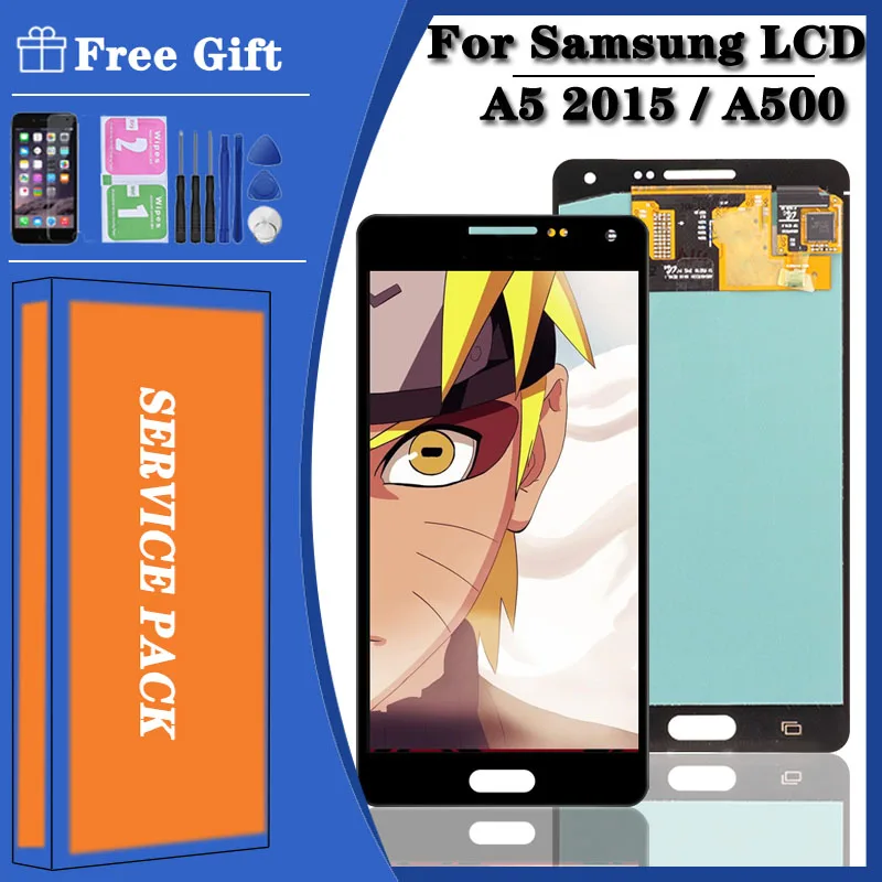 Новый 5 0 ''оригинальный AMOLED для Samsung Galaxy A5 2015 A500 A500F A500FU A500H A500M ЖК-дисплей