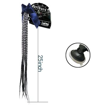 

Women Punk Style Gradient Braids Wig Decoration DIY For Motorcycle Helmet Motorcycle Accessories Helmet Braid